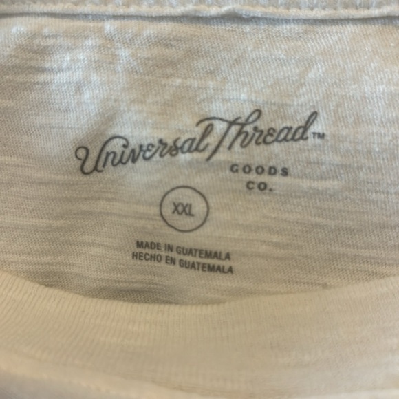 Universal thread boxy white T-shirt Sz XXL GUC - Picture 4 of 8